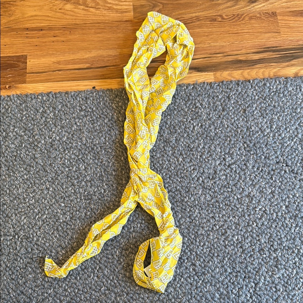 Banana Republic Yellow Patterned Scarf